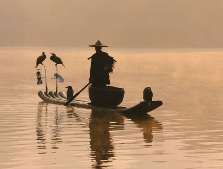 דייגים סינים (צילום: dailymail.co.uk)