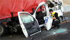התאונה הקטלנית בכביש 4 (צילום: בועז בן ארי)