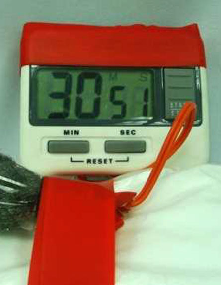 שעון העצר הורכב מטיימר לבישול (צילום: חברת תמר)