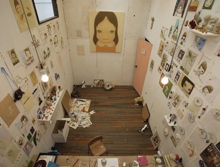 חדר עבודה, (צילום: artistsstudios.tumblr.com)