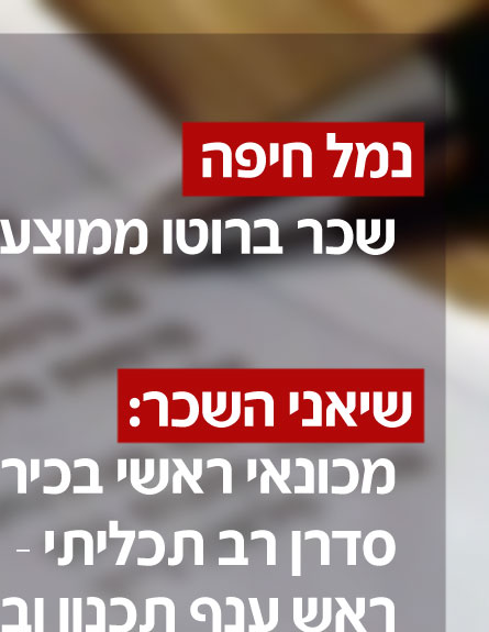 השכר שמקבלים בנמל חיפה (צילום: חדשות 2)