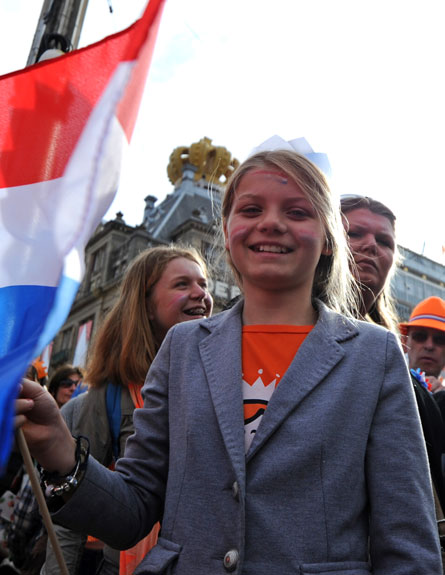 החגיגות בהולנד (צילום: רויטרס)