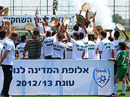 חגיגה ירוקה בנוער (האתר הרשמי של מכבי חיפה) (צילום: ספורט 5)