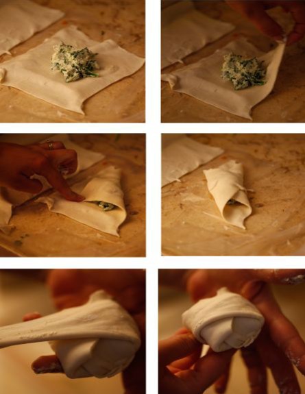 כיס גבינה מלוח - דרך הקיפול (צילום: אפיק גבאי, mako אוכל)