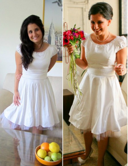 שמלות כלה לפני ואחרי (צילום: תומר ושחר צלמים, צילום ביתי)