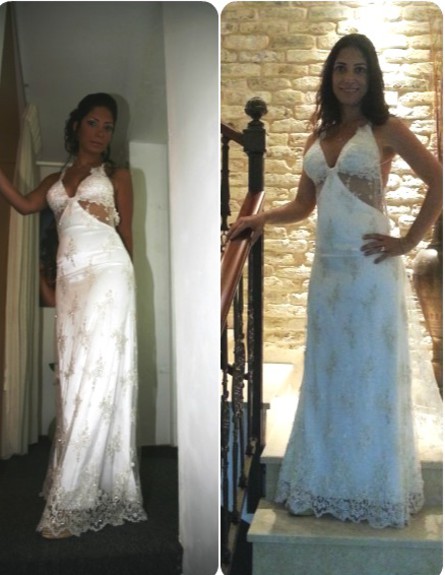 שמלות כלה לפני ואחרי (צילום: תומר ושחר צלמים, צילום ביתי)