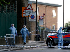 זירת הפיגוע בלונדון (צילום: רויטרס)