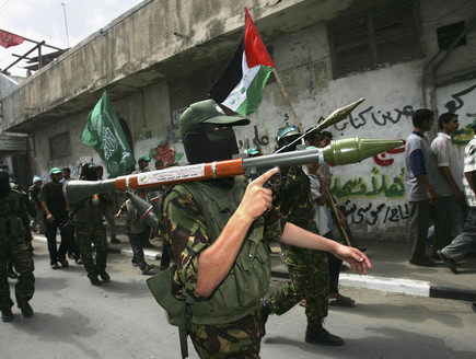 פעילי חמאס (צילום: Abid Katib, GettyImages IL)