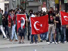 מהומות בטורקיה (צילום: רויטרס)