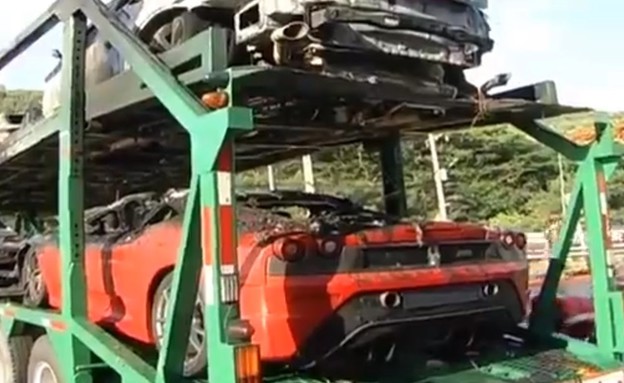 שריפה מכוניות ספורט תאילנד