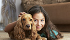 ילדה עם כלב (צילום: אימג'בנק / Thinkstock)