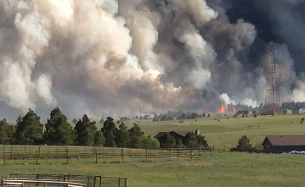 שריפות בקולורדו (צילום: חדשות 2)