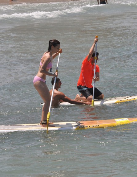 טליה וקובי המירוץ למיליון בים (צילום: צ'ינו פפראצי)