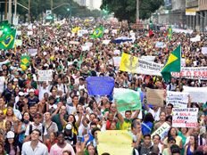 ברזיל הפגנה מיליון