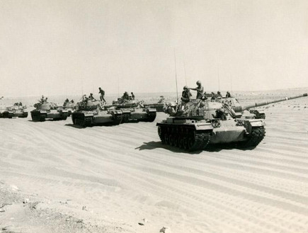 טנקים במלחמת יום כיפור (צילום: חטיבה 14)
