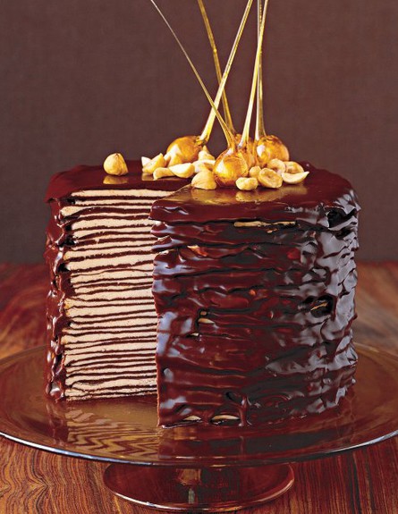 עוגת שכבות קרפים ושוקולד (צילום: מתוך האתר marthastewart.com)