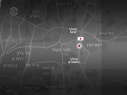 האזור בו אירעה התאונה הבוקר (צילום: מפה)