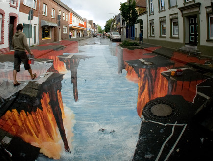 אמנות רחוב, מים (צילום: www.metanamorph.com)