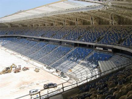מתחילים להבין כמה מפואר עומד להיות האצטדיון הזה (מכבי חיפה, האתר ה (צילום: ספורט 5)