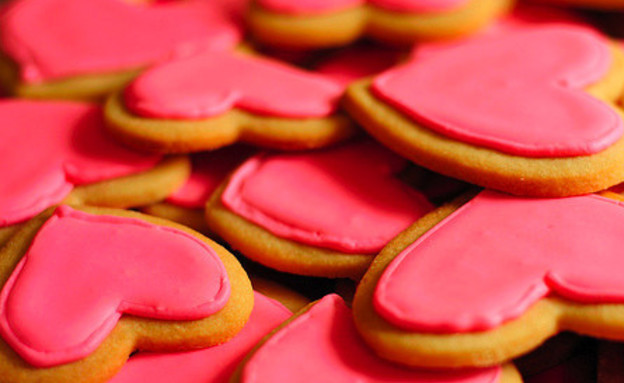 גלריית לבבות - עוגיות לב ורודות (צילום: www.tumblr.com)