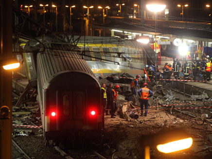 תאונת רכבת צרפת (צילום: חדשות 2)