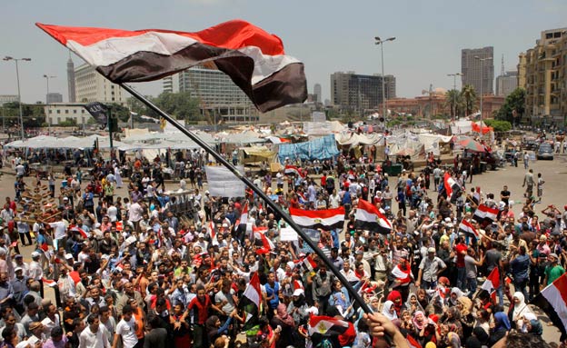 כיכר תחריר, הפגנות במצרים (צילום: חדשות 2)