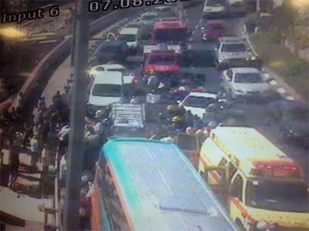 זירת התאונה בי-ם, היום