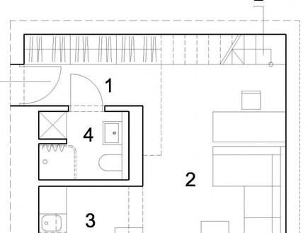 דירת 20 מטר, תכנית (צילום: www.3xa.pl)