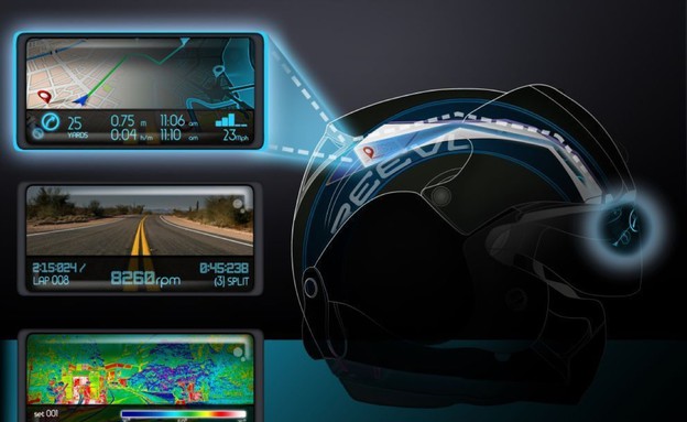 קסדה עם תצוגה עילית