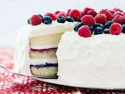 עוגת גלידה כחול לבן ואדום (צילום: מתוך אתר buzzfeed)