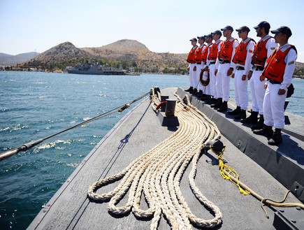חיל הים באימון ביוון (צילום: אורי שיפרין, דובר צה
