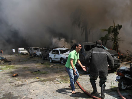 הפיצוץ בטריפולי, היום (צילום: רויטרס)