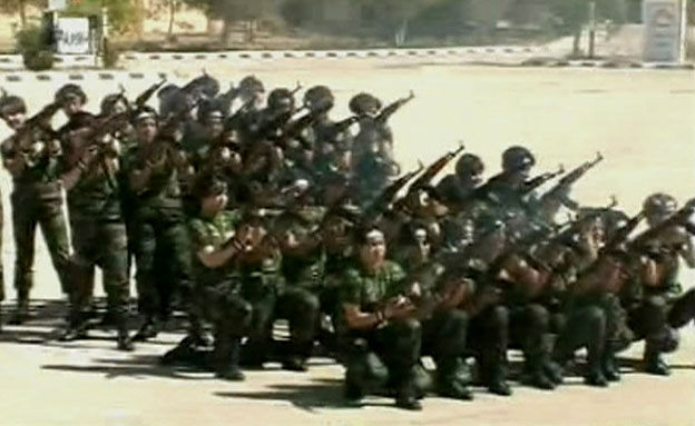 נשות צבא אסד (צילום: חדשות 2)