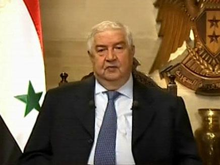 שר החוץ הסורי, וואליד מועלם (צילום: חדשות 2)