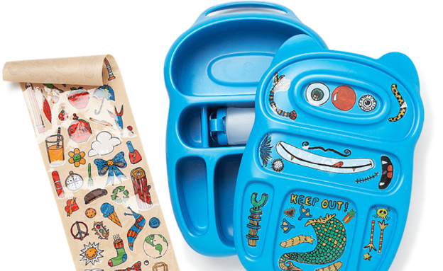 תיקי אוכל, מדבקות