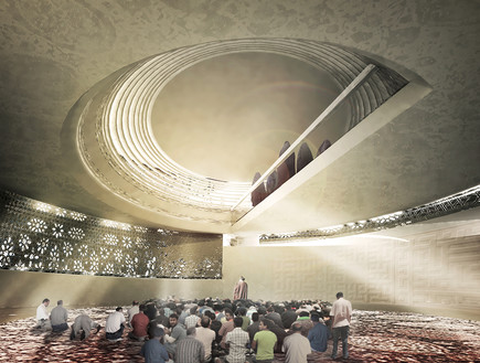 מבני דת, מסגד טהרן, תקרה (צילום: CAAT Architecture Studio)