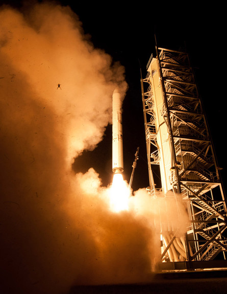הצפרדע שצולמה בעת שיגור LADEE (צילום: נאס