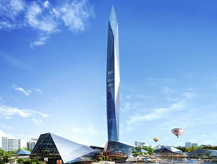 מגדל מחודד, שמיים (צילום: GDS Architects)