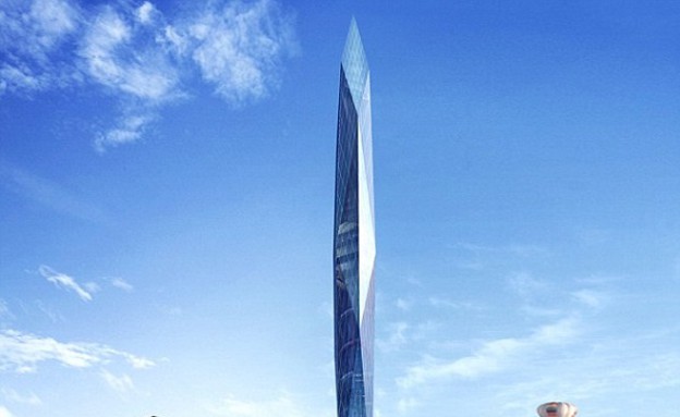 מגדל מחודד, שמיים (צילום: GDS Architects)