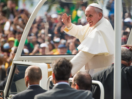 האפיפיור פרנציסקוס בריו דה ז'נרו (צילום: Buda Mendes, GettyImages IL)