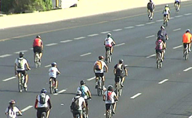 מירוץ אופניים של תל אביב (צילום: חדשות 2)