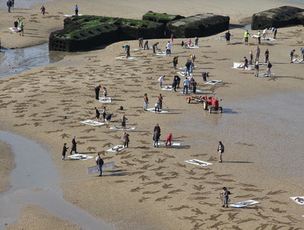 מיצגים, חוף אנשים (צילום: www.sandsculptureice.co)