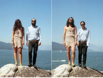 גבר בבגד של אישה ואישה בבגד של גבר- החלפות (צילום: sincerelyhana.com)