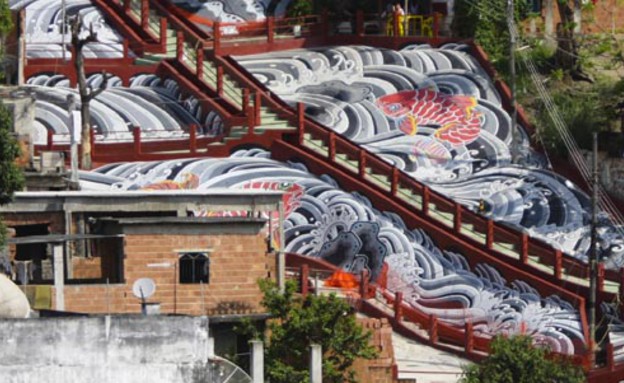 פאבלות, מדרגות (צילום: favelapainting.com)