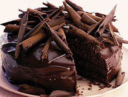 עוגות שוקולד - עם שוקלד מגורר למעלה (צילום: צילום מסך מהאתר www.bbcgoodfood.com)