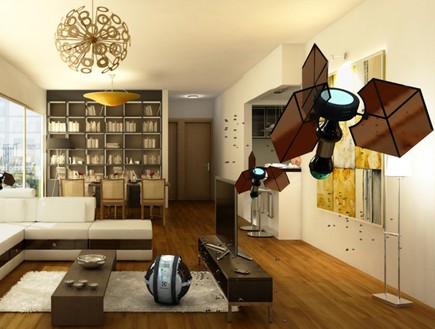 דבורים מנקות, סלון ספה (צילום: electroluxdesignlab)