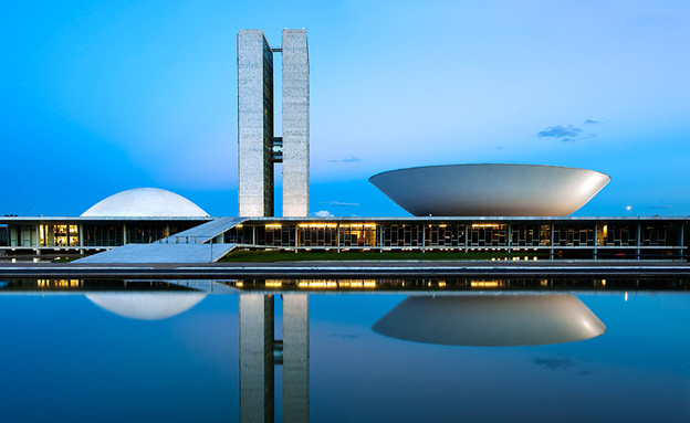 ברזילה, בניין הקונגרס הלאומי חוץ (צילום: Andrew Prokos Architectural Photography)