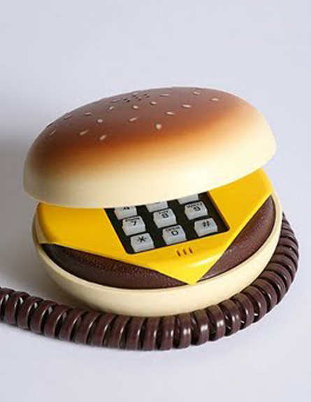 טלפון המבורגר (צילום: Hamburger Phone, mako אוכל)
