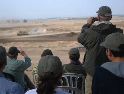 ביקור FIDF ברמת הגולן (צילום: דובר צה