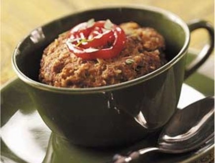 קציץ בשר בספל